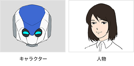 キャラクターや人物の3Dアバター用イラストの画像