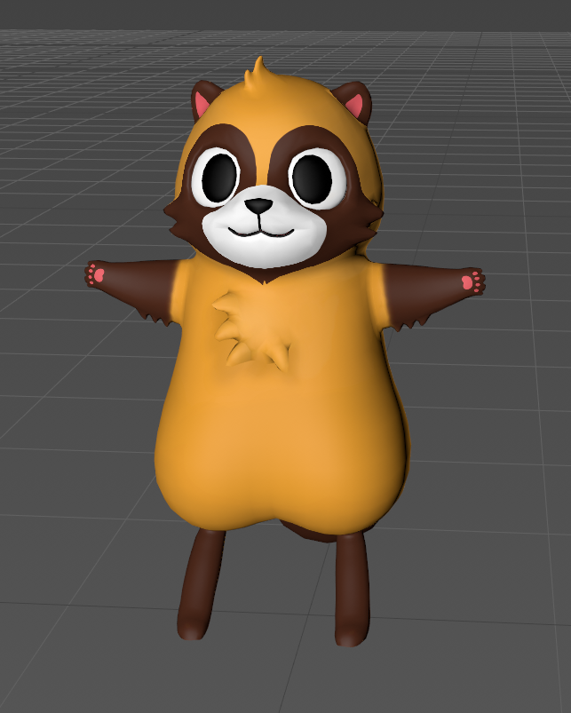 やまだぬきちゃんの3Dデータ
