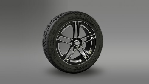 乗用車のパーツの3Dモデル