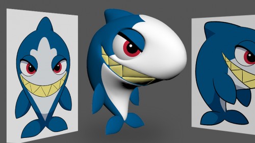サメの3Dモデル