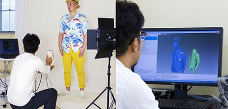3Dスキャンしている様子