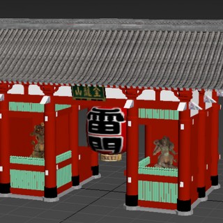 雷門の3Dデータ