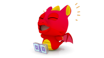 笑顔のキャラクターの3Dモデル
